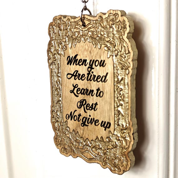 personalised custom made bespoke solid hard wood key chain keyring fridge magnet Victorian vintage style pattern laser cut engraved design