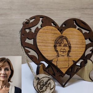 Op maat gemaakte gepersonaliseerde echt hout foto foto teken logo plaquette kaart lasergesneden gegraveerde bruiloft verjaardag verjaardag valentijn bruiloft