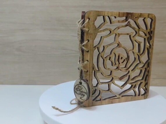 Custom made personalised real wood plaque card laser cut carved engraved wedding invitation birthday anniversary Christmas Mother’s Day