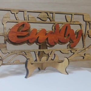 Op maat gemaakte gepersonaliseerde echt houten naamplaat kaart lasergesneden gesneden huwelijksuitnodiging verjaardag verjaardag Kerst Moederdag