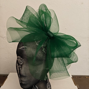 Grüner Fascinator Hut Haarschmuck Burlesque Stirnband Hochzeit Hut Haarschmuck