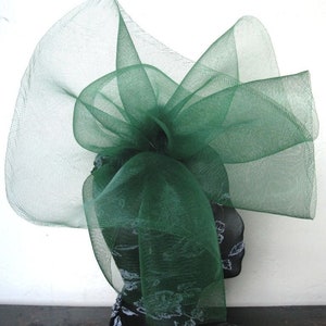 Grüner Feder Fascinator Hut Haarschmuck Burlesque Stirnband Hochzeit Hut Haarschmuck