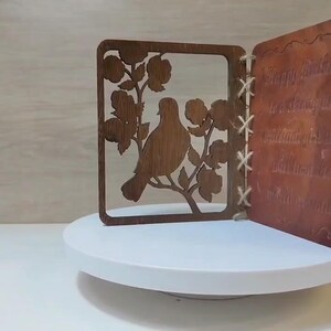 Op maat gemaakte gepersonaliseerde echt hard massief hout lasergravure plaque kaart huwelijksuitnodiging valentijn verjaardag kerstcadeau aanwezig
