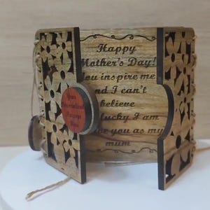 Maßgeschneiderte personalisierte echte harte Massivholz Lasergravur Plakette Karte Hochzeitseinladung Valentinstag Jahrestag Weihnachtsgeschenk Geschenk