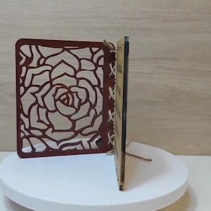 Op maat gemaakte gepersonaliseerde echt hard massief hout lasergravure plaque kaart huwelijksuitnodiging valentijn verjaardag kerstcadeau aanwezig