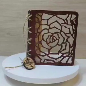 Op maat gemaakte gepersonaliseerde echt hard massief hout lasergravure plaque kaart huwelijksuitnodiging valentijn verjaardag kerstcadeau aanwezig