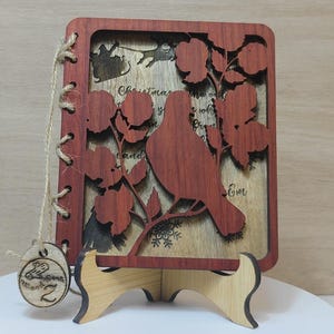 Op maat gemaakte gepersonaliseerde echt hard massief hout lasergravure plaque kaart huwelijksuitnodiging valentijn verjaardag kerstcadeau aanwezig