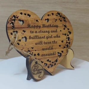 Placa de madera maciza auténtica personalizada con grabado láser, tarjeta de invitación de boda, regalo de San Valentín, aniversario y Navidad.