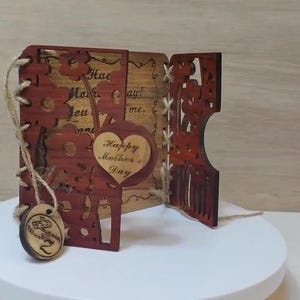 Op maat gemaakte gepersonaliseerde kaart van echt hout lasergesneden gesneden gegraveerde huwelijksuitnodiging verjaardag verjaardag Kerstmis Moederdag