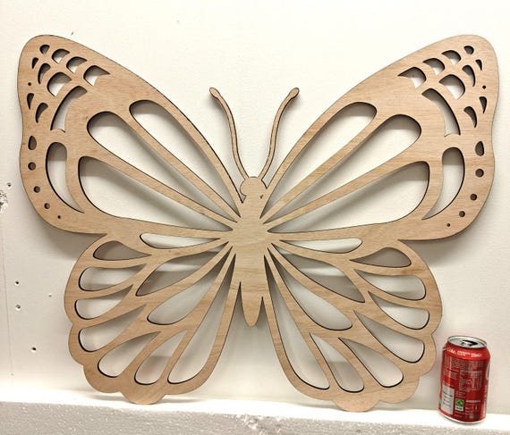 695mm x 550mm wooden butterfly wall door decoration hanging picture laser cut 5mm plywood home art wedding wood sign deco craft large big