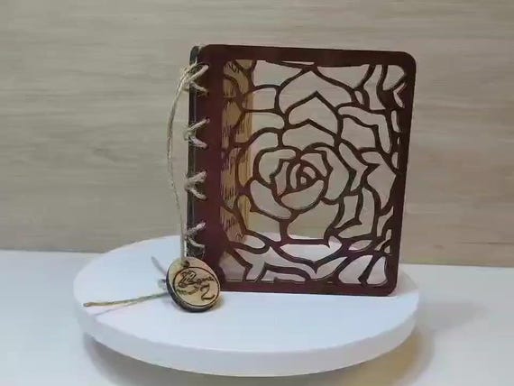 Custom made personalised real wood plaque card laser cut carved engraved wedding invitation birthday anniversary Christmas Mother’s Day
