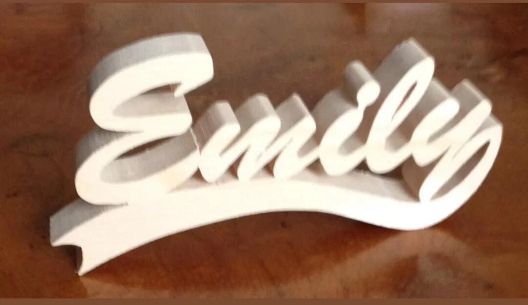 Solid Wood Personalized Any Name Letter Word Sign Symbol Logo Stand ...