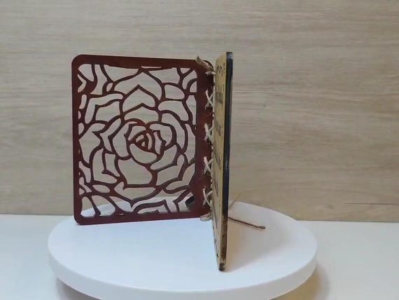 Custom made personalised real wood plaque card laser cut carved engraved wedding invitation birthday anniversary Christmas Mother’s Day