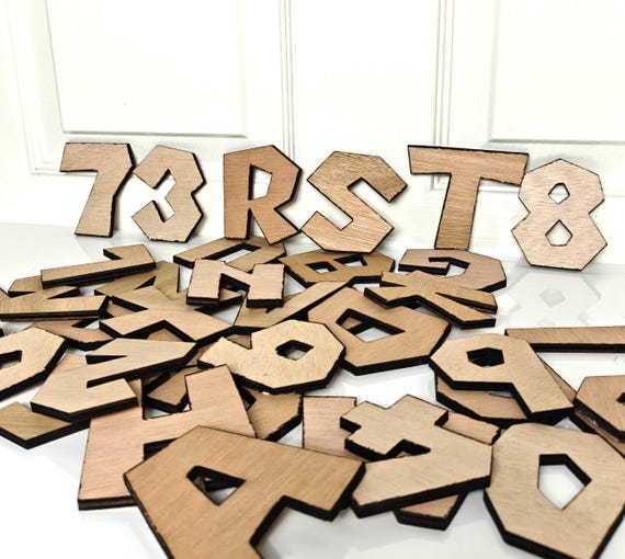 80mm laser cut wood letters craft unfinished alphabet numbers symbol capital Letter diy name painting wall door furniture decoration sign