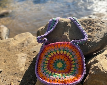 Crochet boho bag