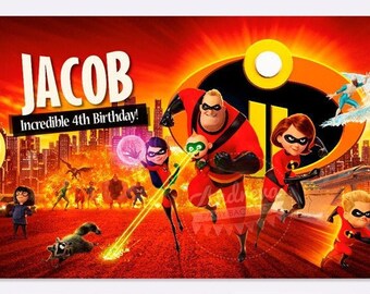 Incredibles 2 Backdrop Incredibles 2 Banner Incredibles 2 - Etsy Incredibles 2 Backdrop Incredibles 2 Banner Incredibles 2 - Etsy
