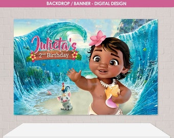 Baby Moana Banner Etsy Baby Moana Banner Etsy