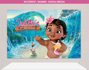 Baby Moana Banner Etsy