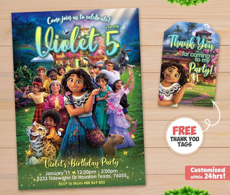 Encanto Invitation Personalized Encanto Birthday Encanto Etsy