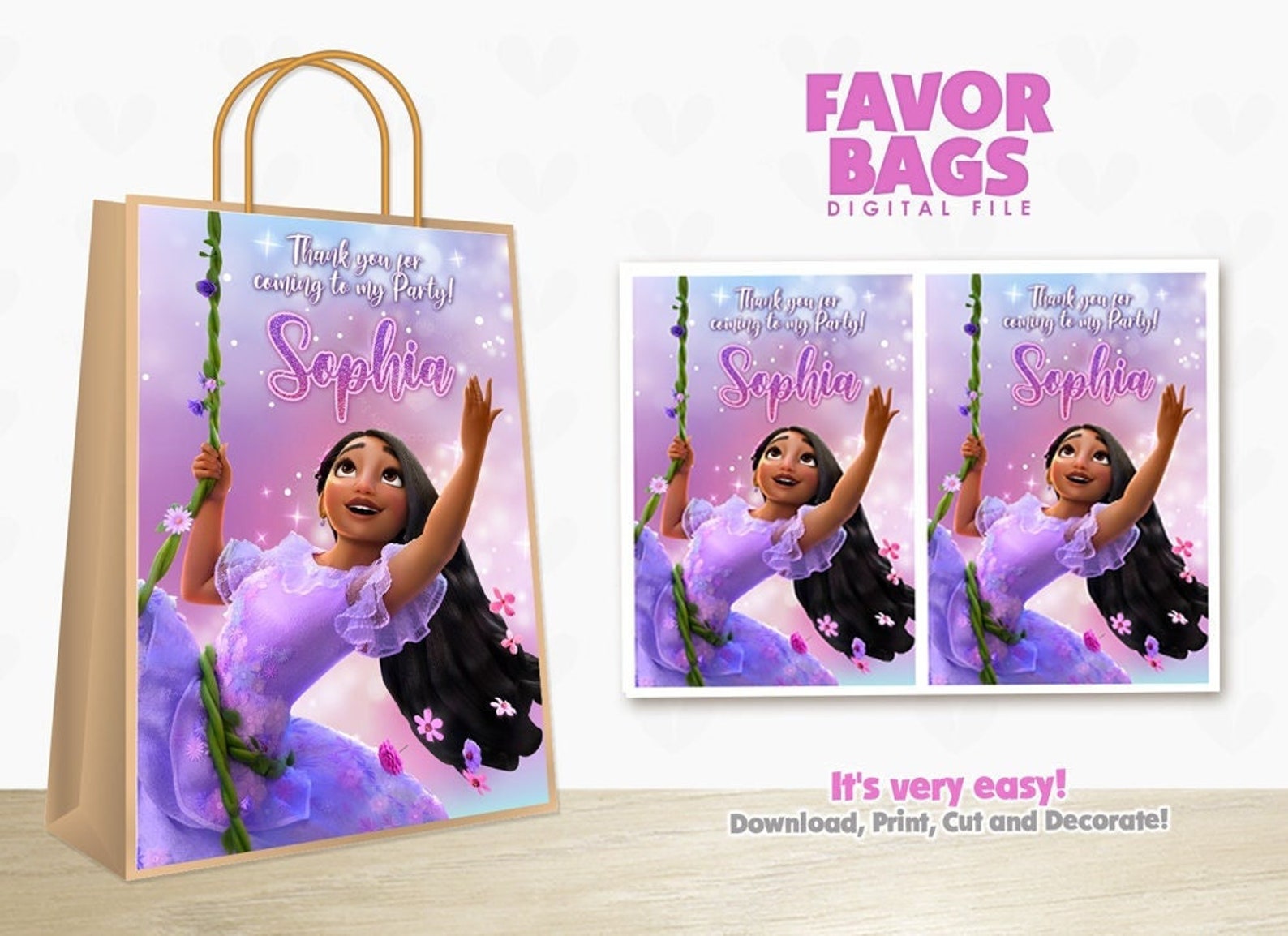 Isabella encanto favor bags Encanto Gift Bag étiquettes Etsy France