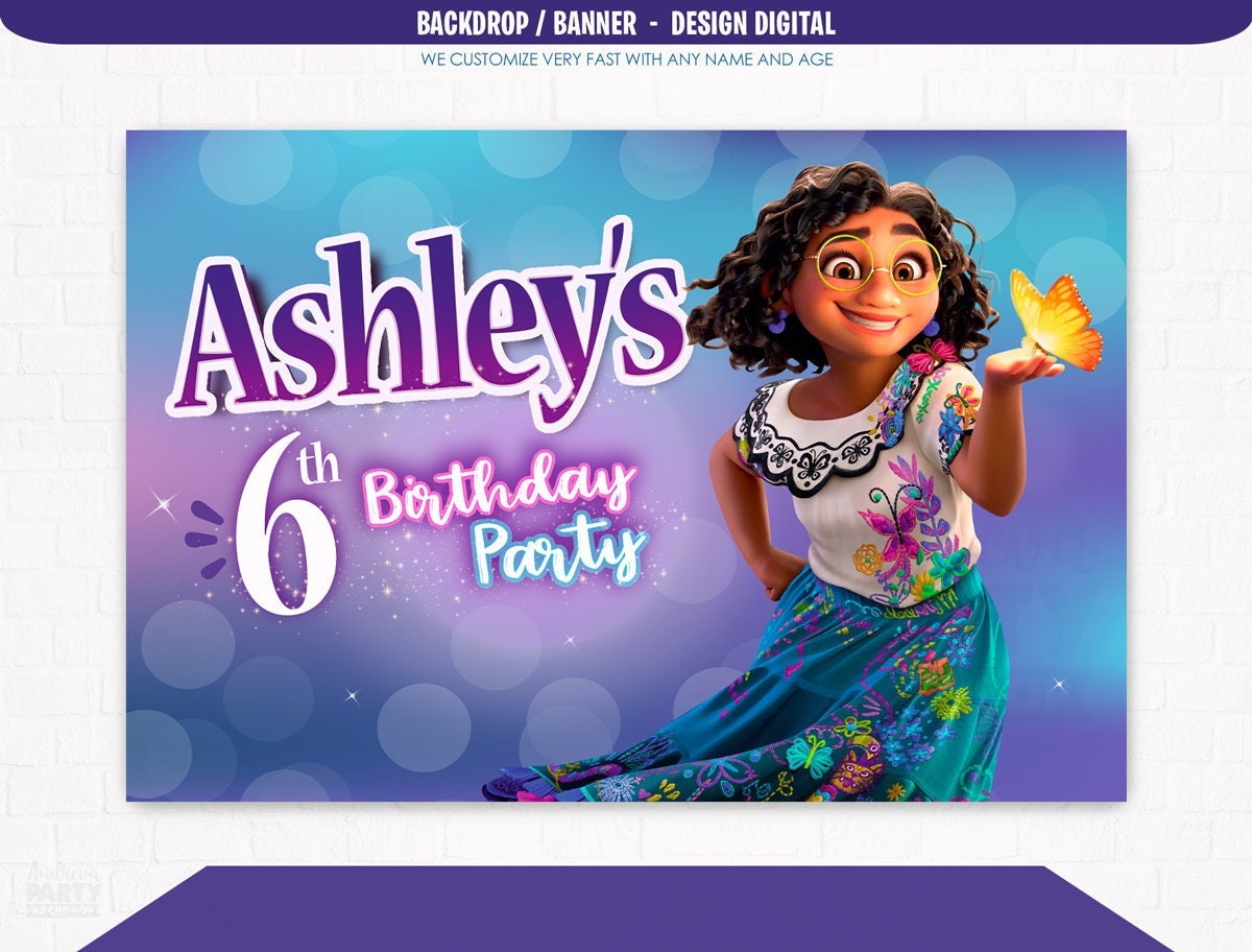 Encanto Party Backdrop Encanto Decoration Encanto Party Etsy