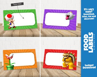Mario Bros Welcome Sign, Welcome Poster, Printable Super Mario Bros ...