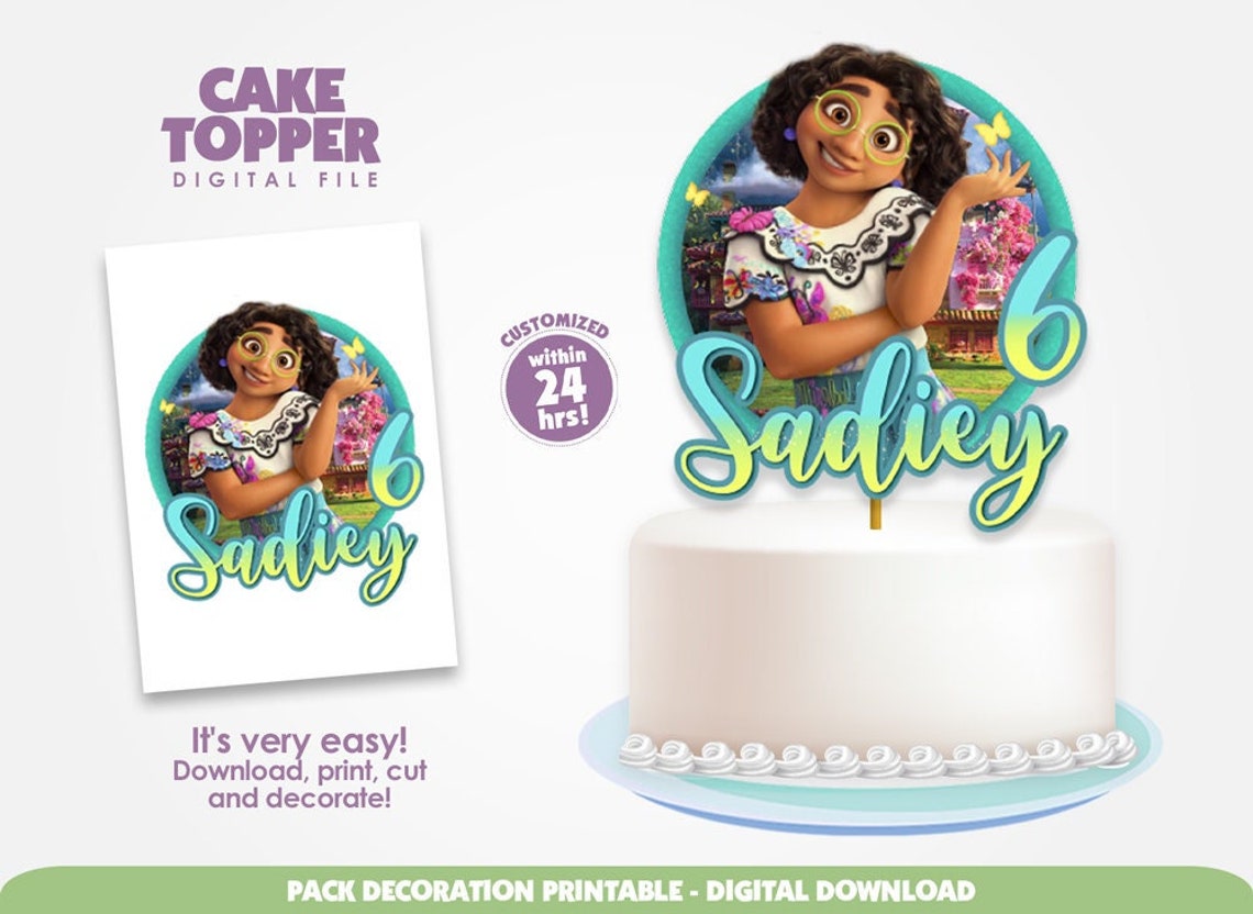 Encanto Birthday Cake Topper Encanto Custom Cake Topper Etsy