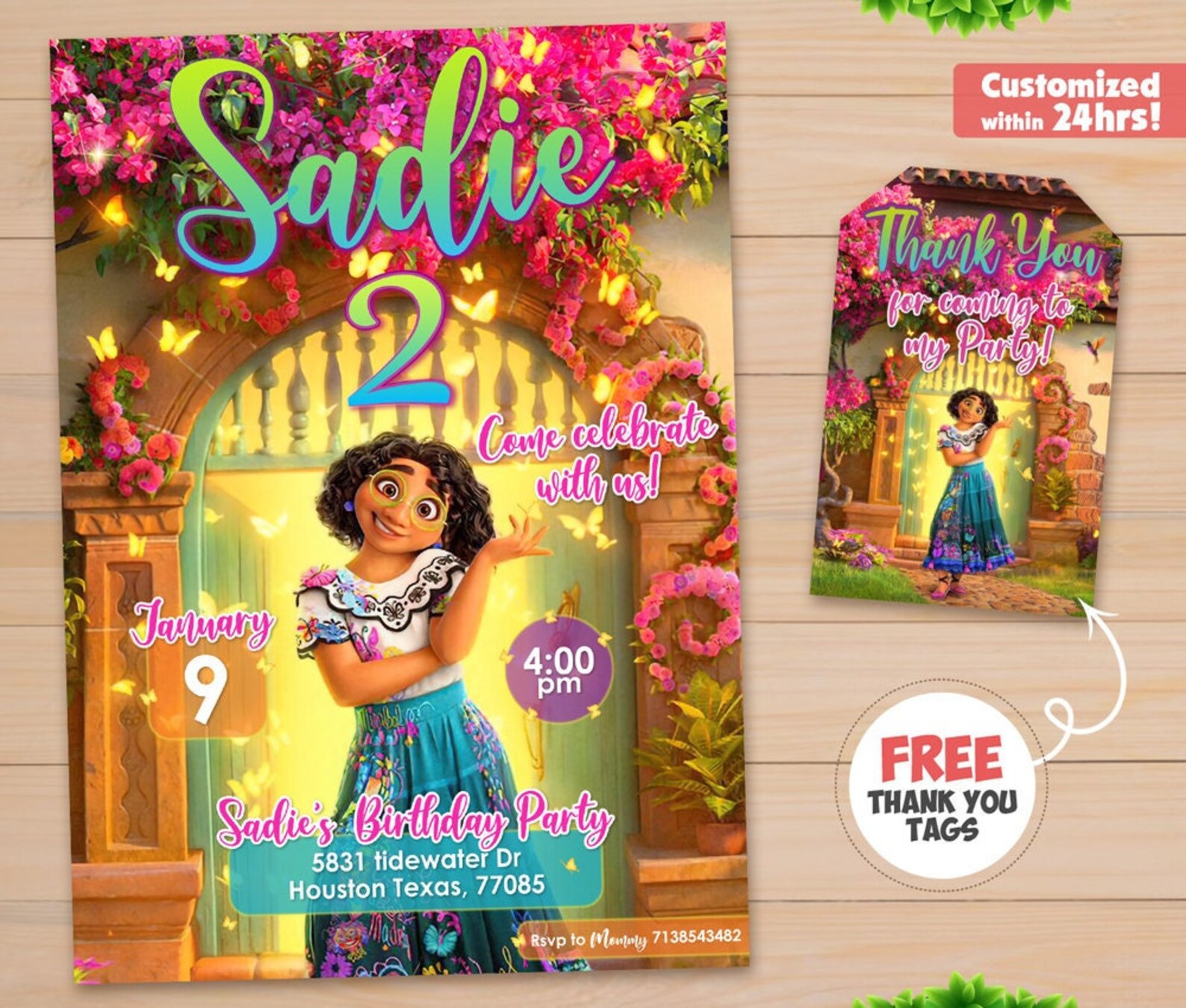 Encanto Birthday Invitation Encanto Theme Encanto Party Etsy Canada