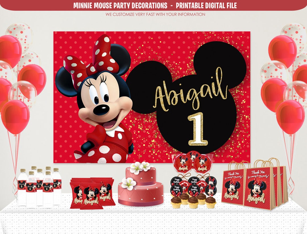 Minnie Slime Party Decoration  Slime party, Party decorations, Minnie