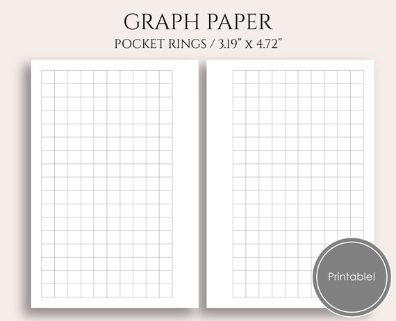 graph paper printable planner inserts printable 1 4 inch grid etsy 1 inch grid paper printable