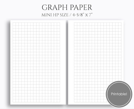 Graph Paper Printable Planner Inserts Printable Grid Filler Etsy
