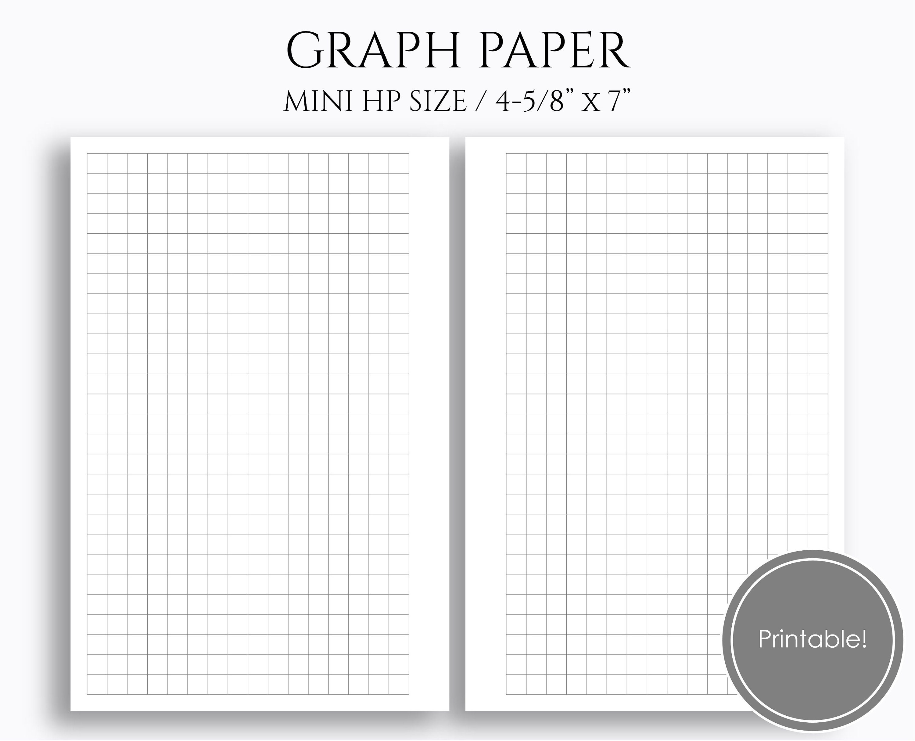 Graph Paper Printable Planner Inserts Printable Grid Filler Etsy