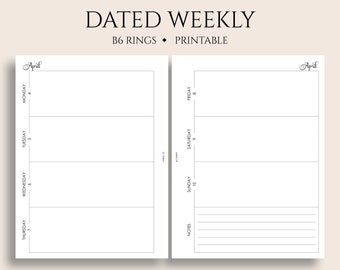 July-Dec 2021 Dated Weekly Printable Planner Inserts Horizontal WO2P w To Do List Habit Tracker ~ Classic Happy Planner 7 x 9.25 PDF