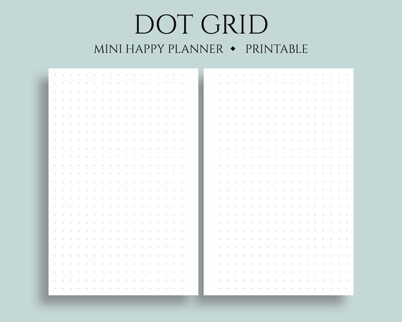 Dot Grid Printable Planner Inserts, Dotted Filler Paper, Bullet Magazine Internet pages ~ Mini Satisfied Planner / 4.6\ photograph regarding Bullet Journal Dot Grid Printable titled Dot Grid Printable Planner Inserts, Dotted Filler Paper, Bullet Magazine Webpages ~ Mini Pleased Planner / 4.6\
