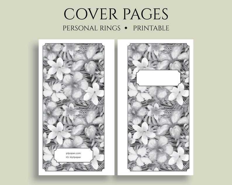 Planner Covers Printable Planner Insert Title Pages Planner Etsy
