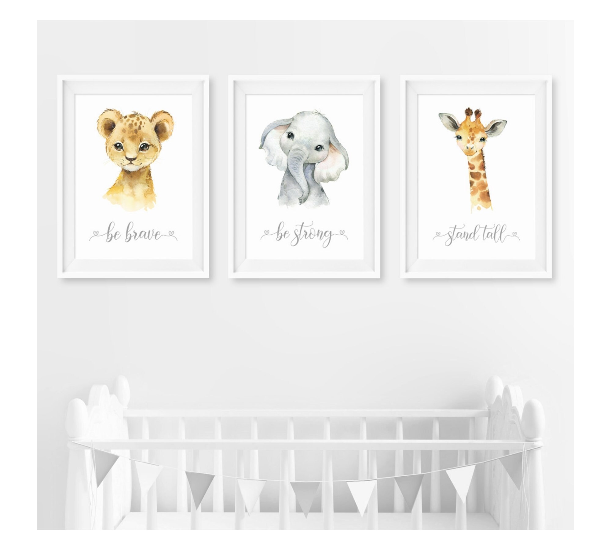 Nursery Animal Prints Nursery Print Safari Animal Wall Art Etsy