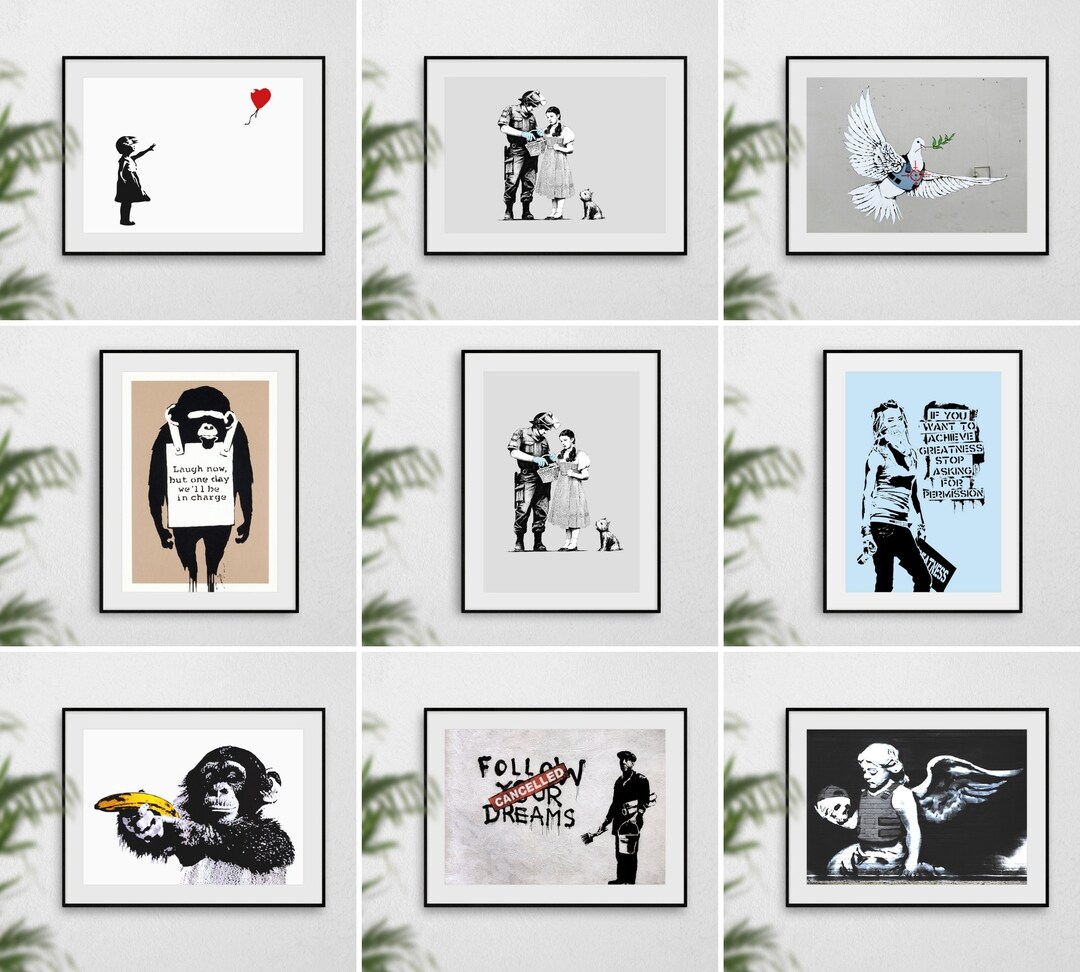 Banksy Prints, Banksy Wall Art, Banksy Print, Banksy Pictures, Modern