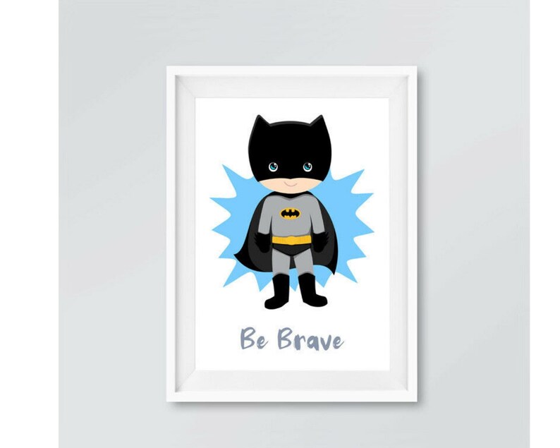 SET OF 4 Superhero Wall Art Superhero Prints Superheroes Etsy