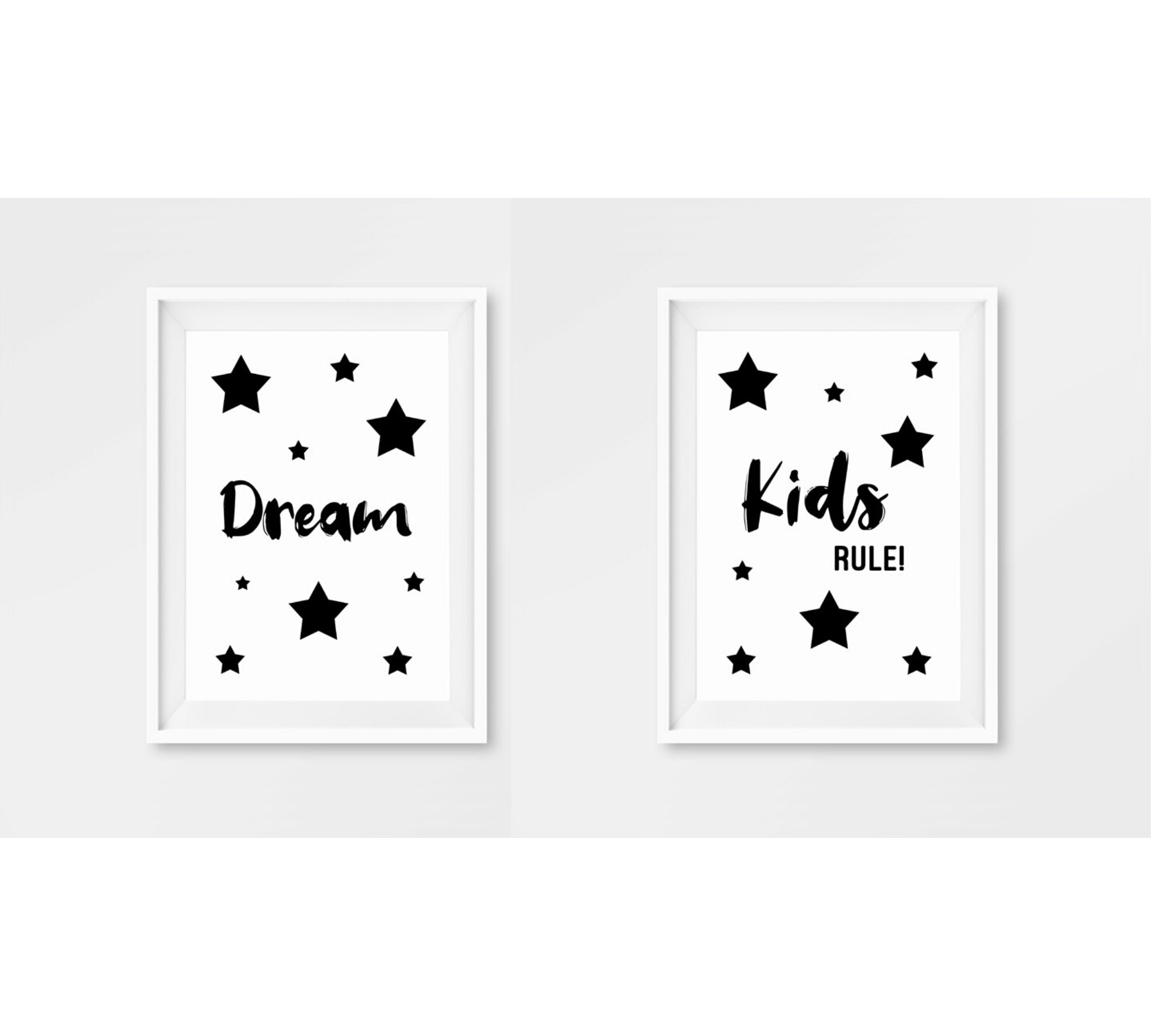Nursery Prints Black and White Nursery Prints Star Prints Etsy UK