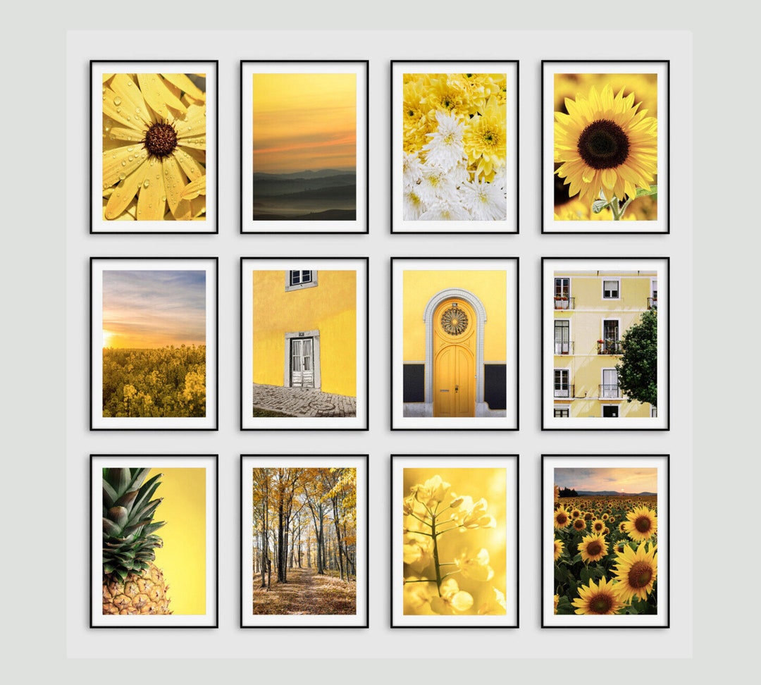 Yellow Wall Art, Yellow Photography Prints, Yellow Botanical Wall Art ...