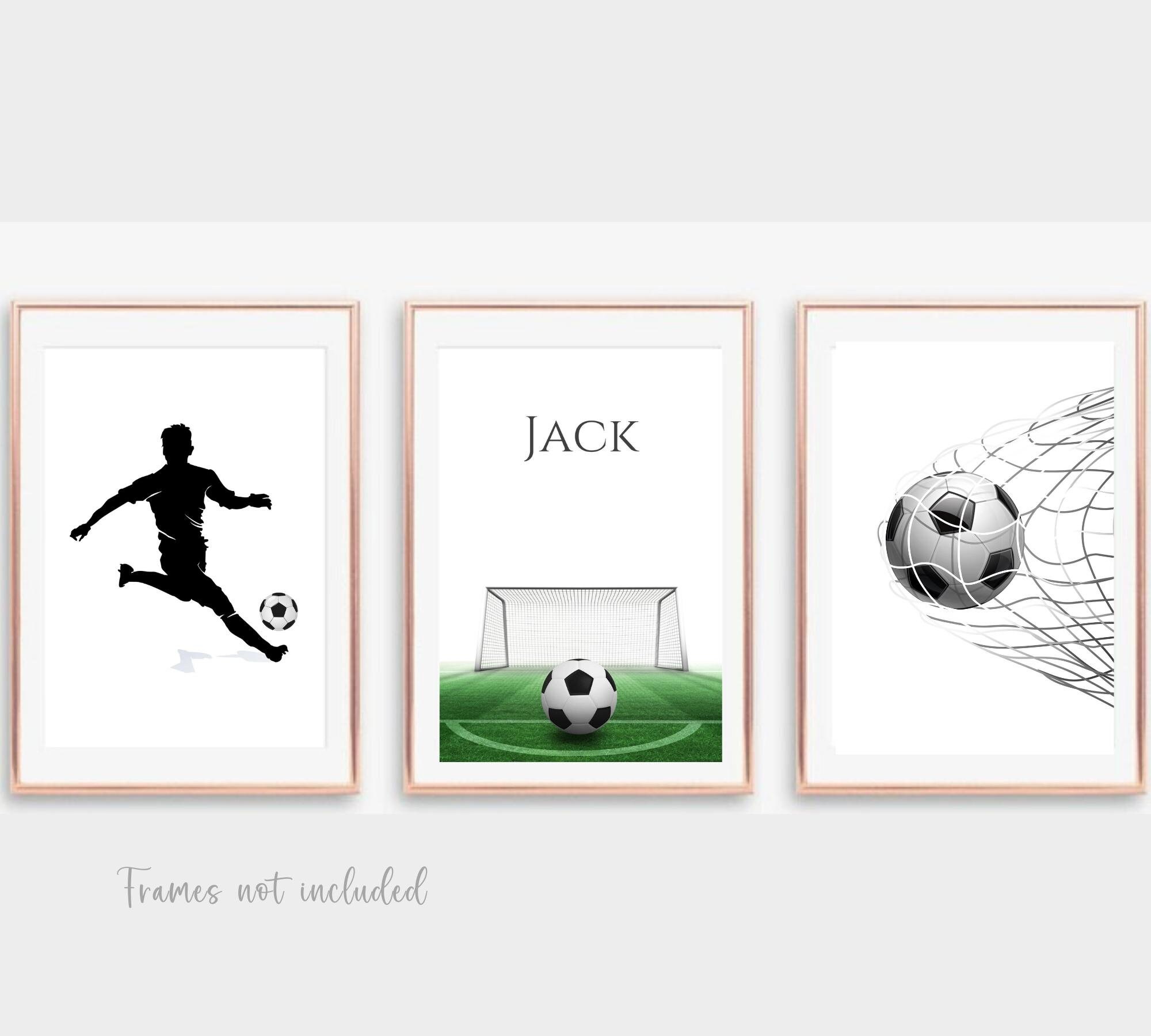 Football Prints Football Wall Art Boys Bedroom Wall Art Etsy UK