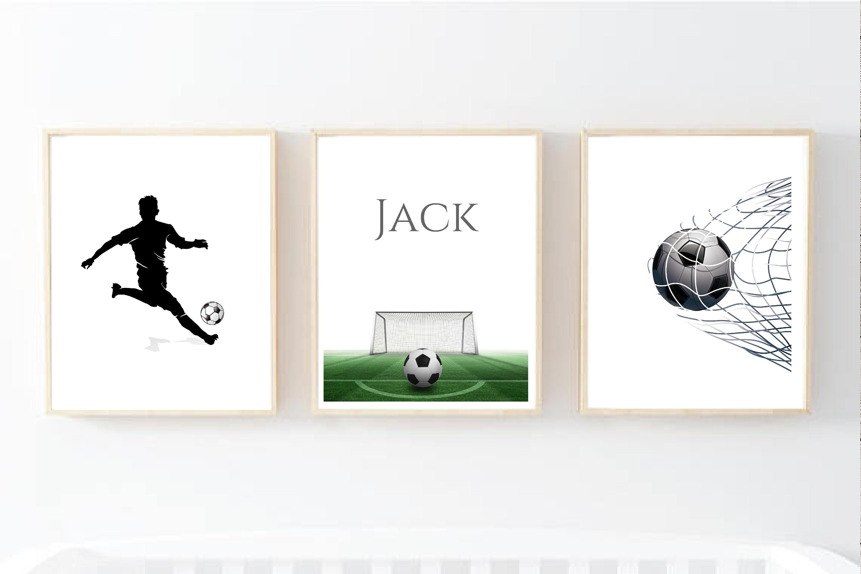 Football Prints Football Wall Art Boys Bedroom Wall Art Etsy