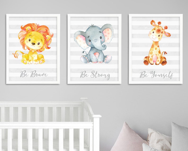 Nursery Prints Animal Prints Animal Prints for Nursery Etsy UK