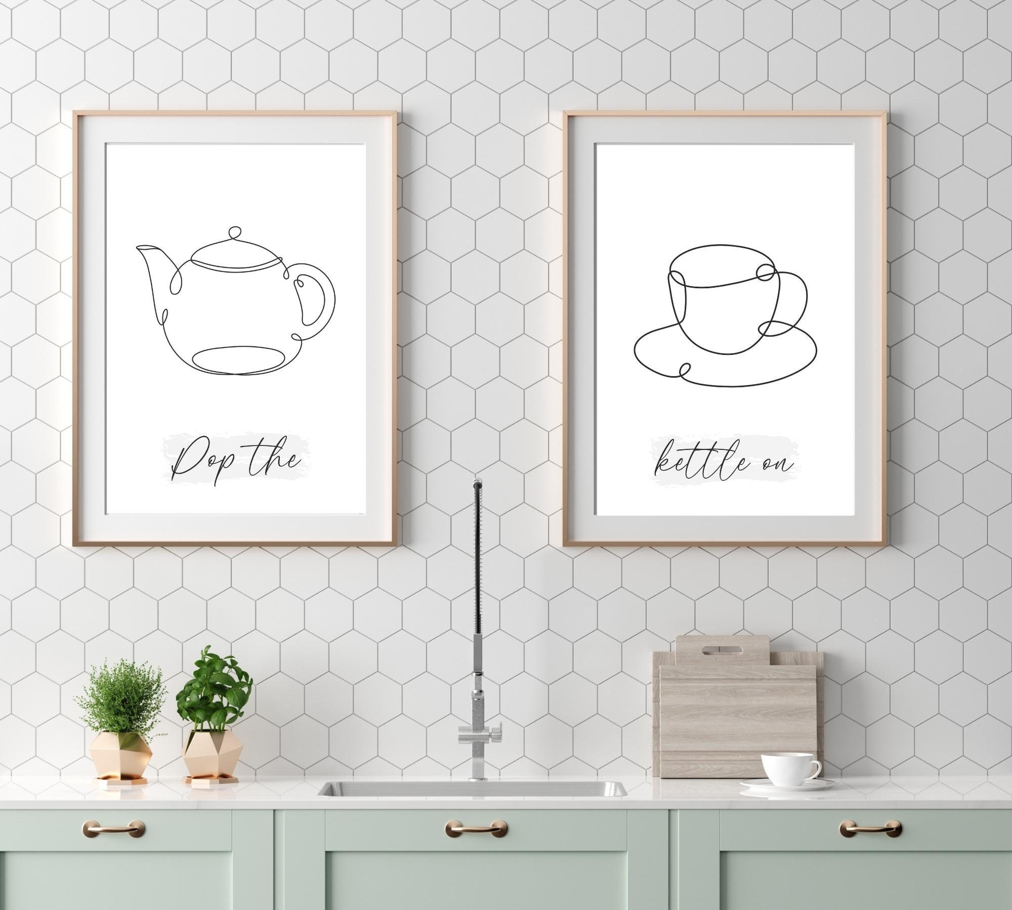 Kitchen Prints Kitchen Wall Art SET OF 2 Kitchen Prints Etsy UK