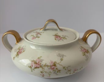 Vintage Limoges Theodore Haviland Lidded Bowl