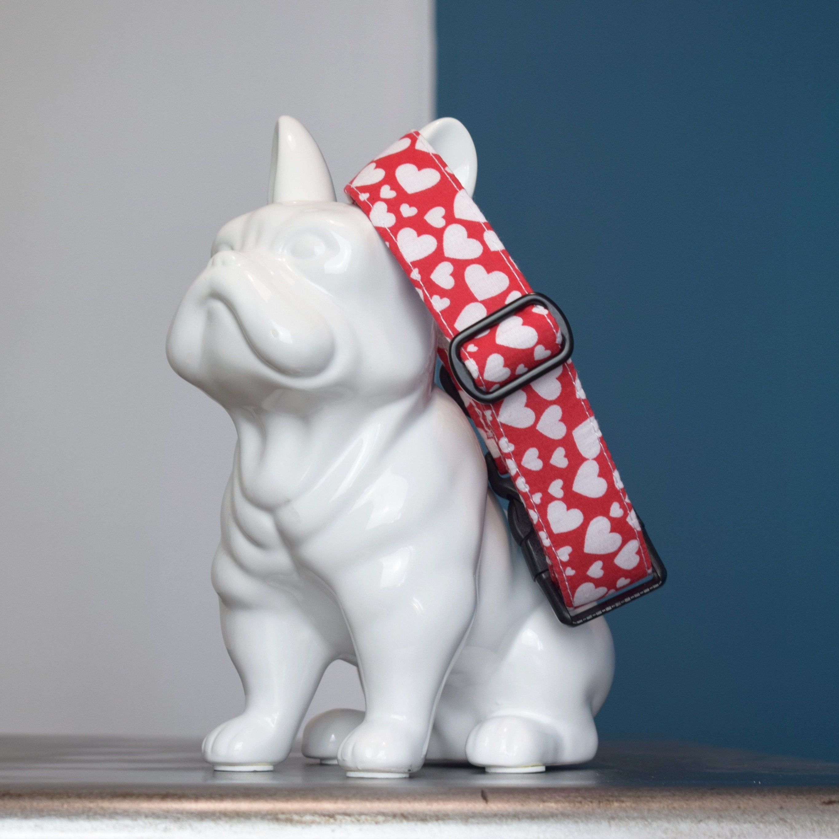 Collier Pour Chiens Réglable, Martingale ou Clip, Lévrier, Coeurs, Saint Valentin, Amour