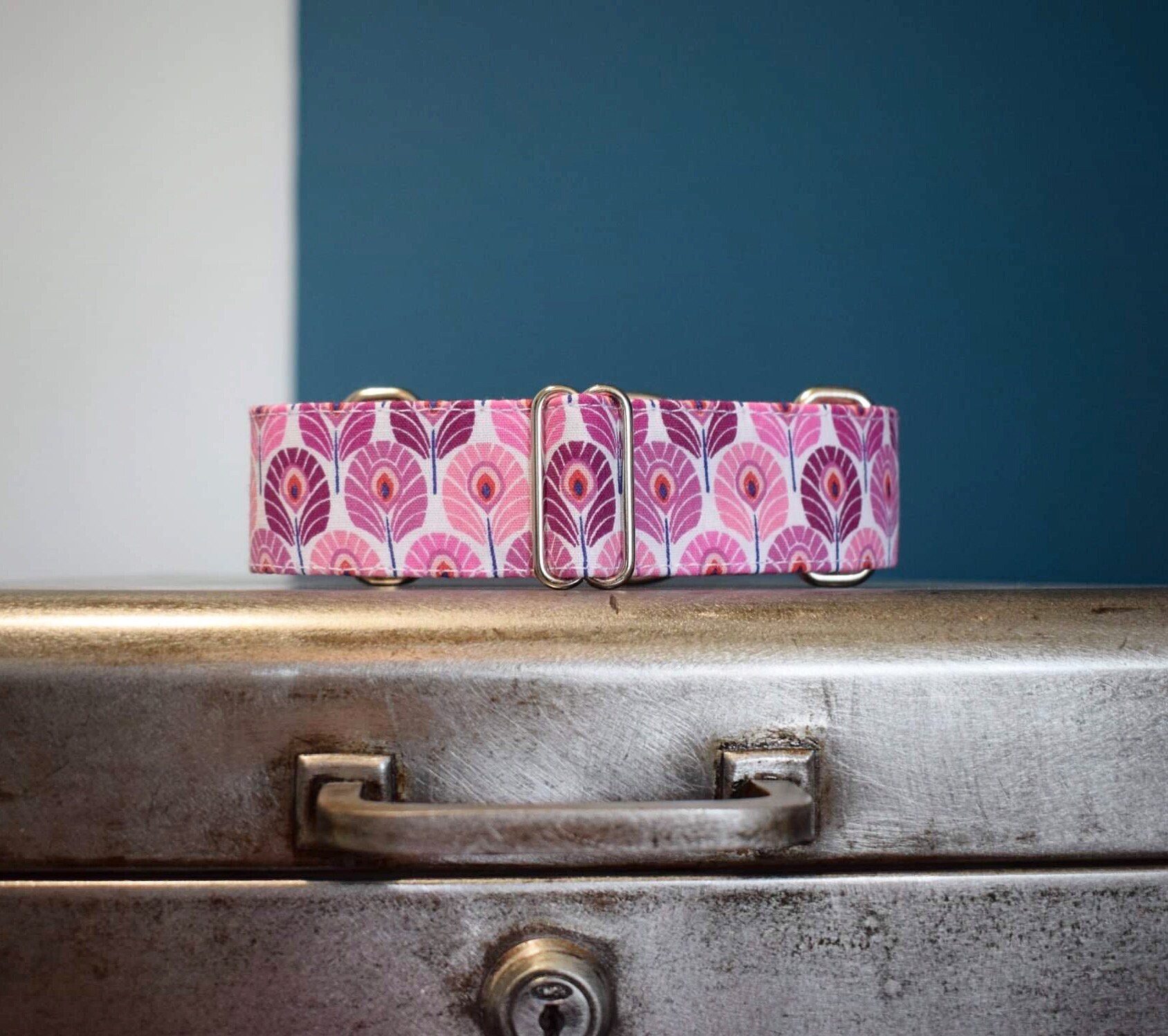 Collier Pour Chiens Réglable, Martingale ou Clip, Tissu Japonais, Lévrier, Galgo, Whippet, Greyhound