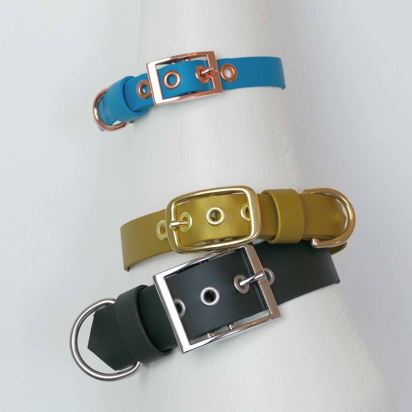 Collier Pour Chien en Biothane, Modèles Basics, 19 mm, 25 mm et 38 mm