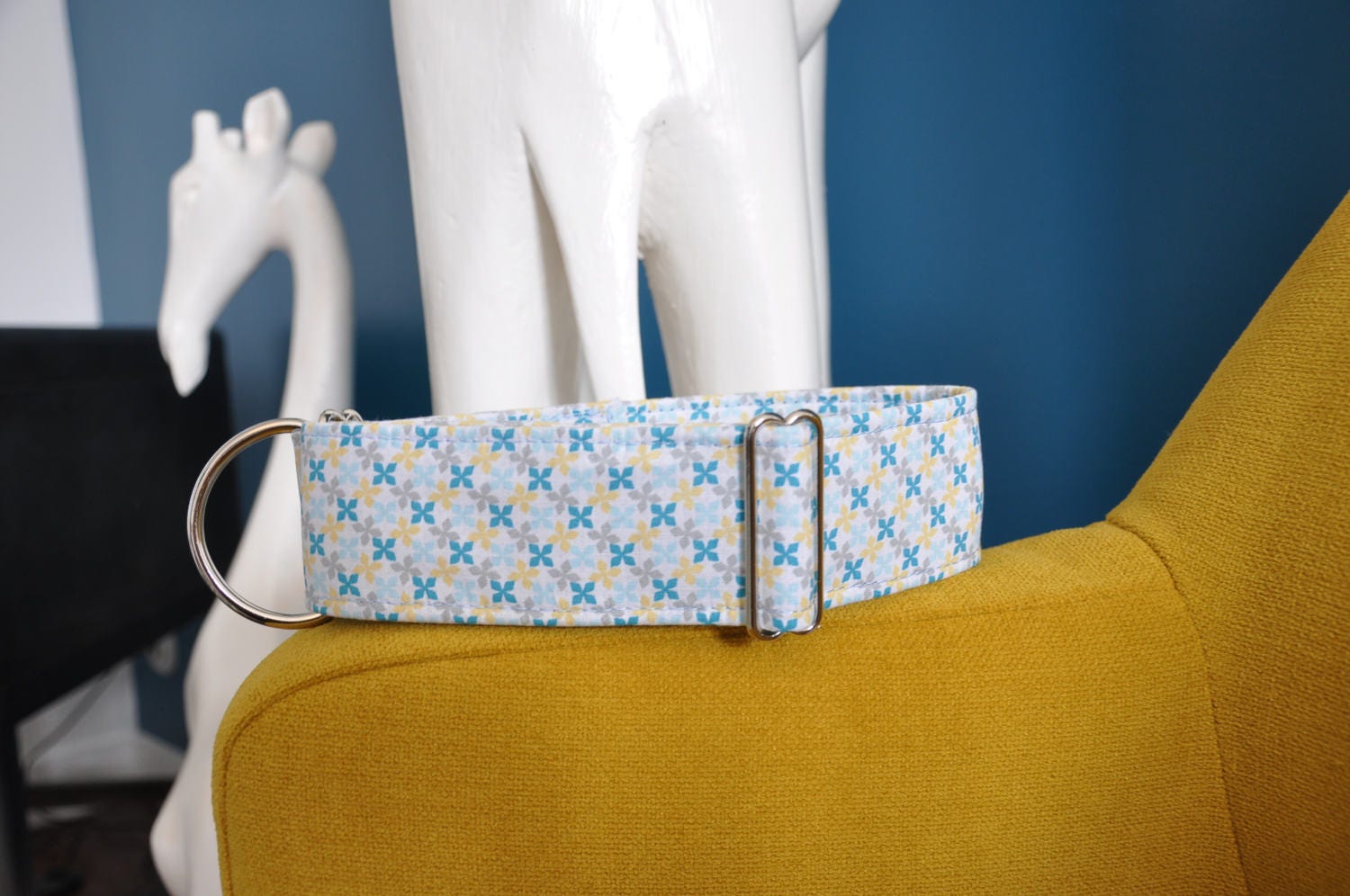 Collier Pour Chiens, Martigale ou Clip, Lévrier, Graphique, Vintage, Géométrique