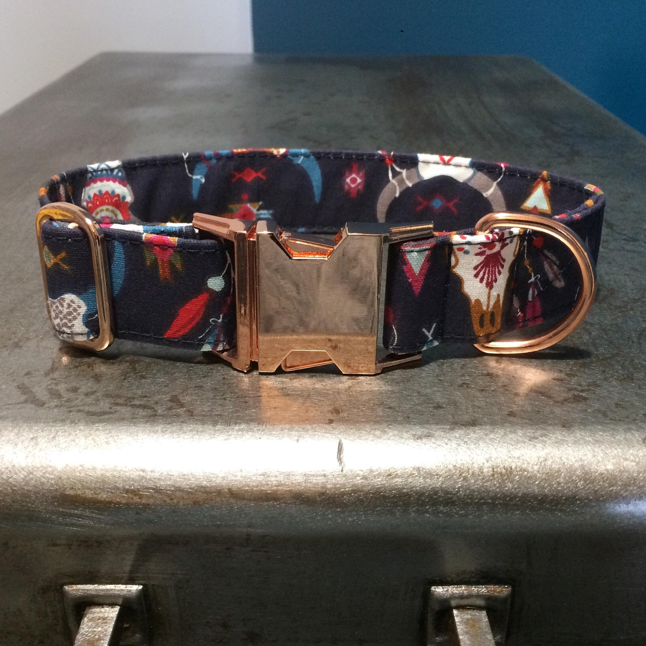 Collier Pour Chien, Martingale ou Clip, Lévrier, Éthnique, Skulls, Crânes, Cow Boy, Western